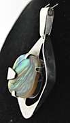 Barbara Jean Abalone Shell Sterling Silver Pendant