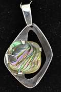 Barbara Jean Abalone Shell Sterling Silver Pendant