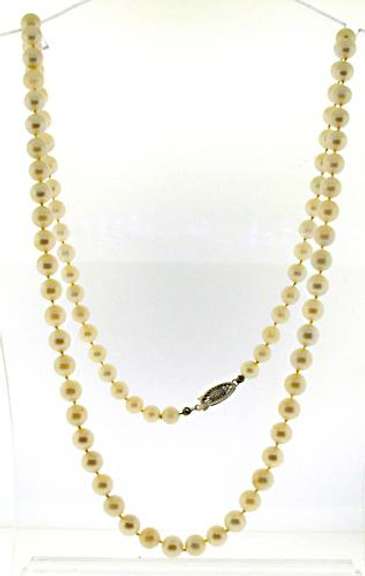Simple 6.5mm Pearl Necklace