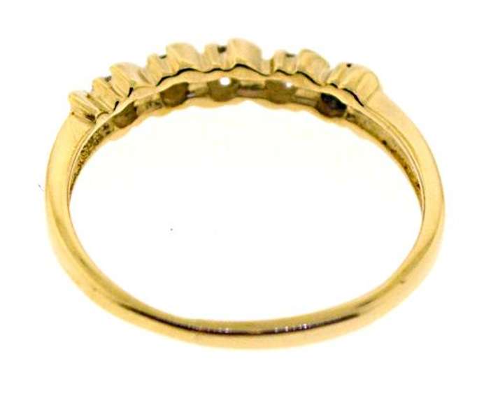 Classic 14kt YG S-Channel Set Diamond Ring