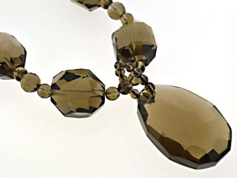 Magnificent Smokey Quartz Beaded Necklace