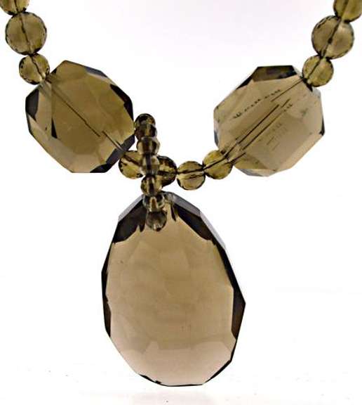 Magnificent Smokey Quartz Beaded Necklace