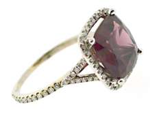 Stunning Natural Red Spinel and Diamond Cocktail Ring