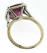 Stunning Natural Red Spinel and Diamond Cocktail Ring