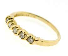 Classic 14kt YG S-Channel Set Diamond Ring