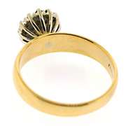 Lovely Yellow Gold Diamond Cluster Ring