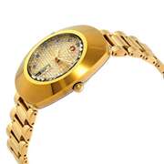 New Mens Rado Swiss, Gold-tone w/ Day/Date