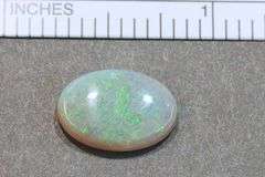 Blue-Green Flash in Natural Grey Base Opal