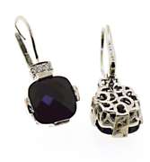 Beautiful 14kt  WG Diamond and Black Onyx Earrings