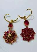 Beautiful 14kt Gold & Ruby Earrings