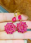Beautiful 14kt Gold & Ruby Earrings