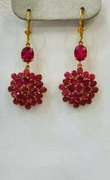 Beautiful 14kt Gold & Ruby Earrings