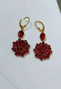Beautiful 14kt Gold & Ruby Earrings