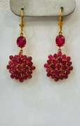 Beautiful 14kt Gold & Ruby Earrings
