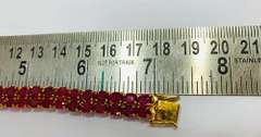 Stunning 31.00 Carat Ruby Bracelet in 14kt Gold