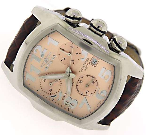 Invicta Lupah Chrono Rose Tone Dial Watch