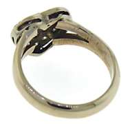 Fantastic Pave Diamond Heart Yellow Gold Ring