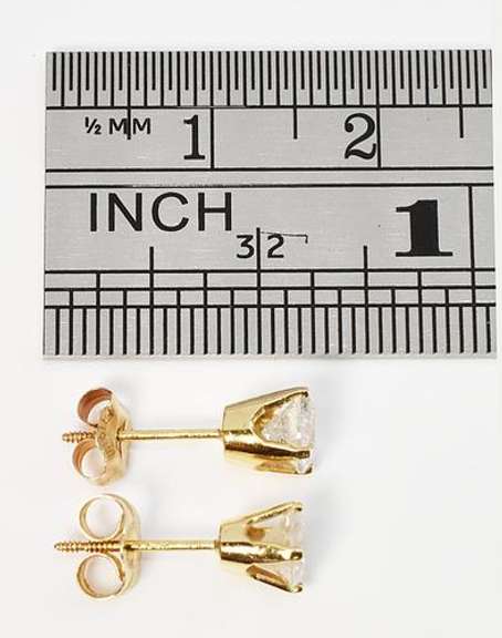 Timeless .8 TW Diamond Stud Earrings in 14K