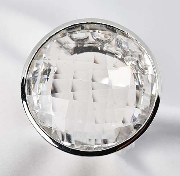 Audacious White Quartz Ring in 14K WG