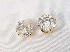 Timeless .8 TW Diamond Stud Earrings in 14K