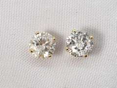 Timeless .8 TW Diamond Stud Earrings in 14K