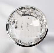 Audacious White Quartz Ring in 14K WG