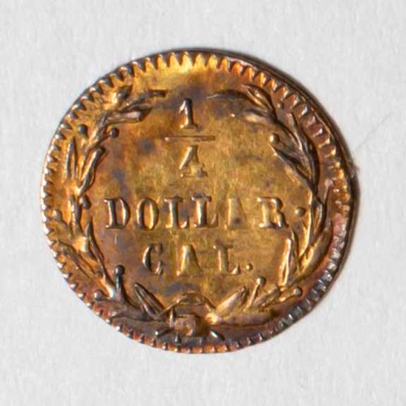 Unc 1876 California Gold Quarter