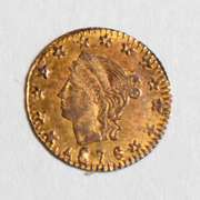 Unc 1876 California Gold Quarter