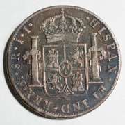 1814 Ferdinand 11 Mexico City Mexico Silver 8 Reales