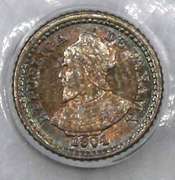 Choice Toned MS 64+1904 PCGS 2 1/2 Cent AKA Panama Pill