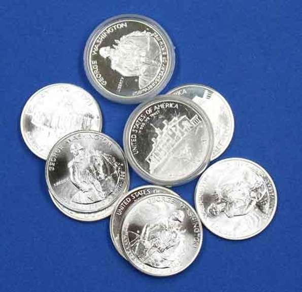 4 Proof 1982 S &5 1982 D Washington Silver Comm Halves
