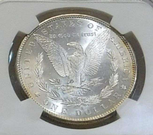 1881-S Morgan  Dollar, NGC MS-64, Near GEM, flashy