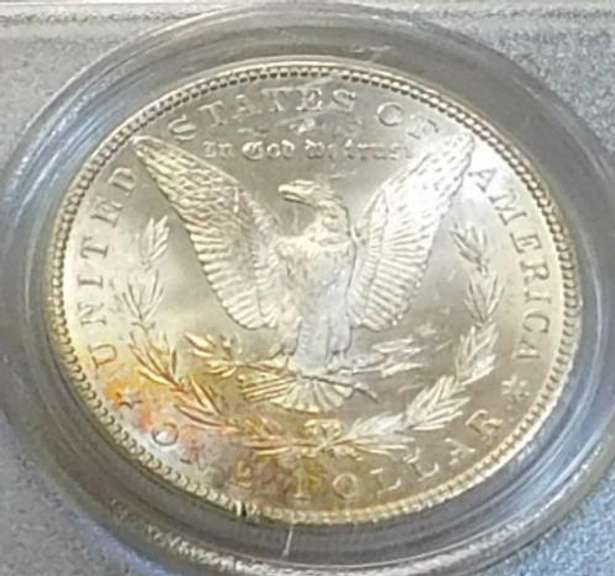 1881-S Morgan  Dollar, PCGS MS-64, Near GEM, RvTone