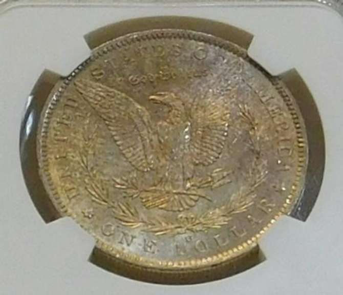 1885-O Morgan  Dollar, NGC MS-64, Near GEM, RvTone
