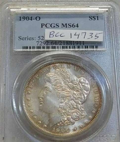 1904-O Morgan  Dollar, PCGS MS-64, toning