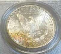 1881-S Morgan  Dollar, PCGS MS-64, Near GEM, RvTone