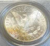 1881-S Morgan  Dollar, PCGS MS-64, Near GEM, RvTone