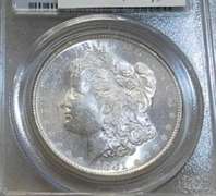 1881-S Morgan  Dollar, NGC MS-64, Near GEM, RvTone