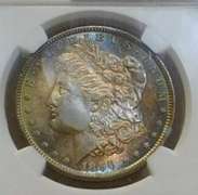 1896 Morgan  Dollar, NGC MS-64, Near GEM,  tone