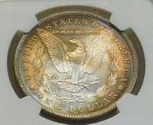 1896 Morgan  Dollar, NGC MS-64, Near GEM,  tone
