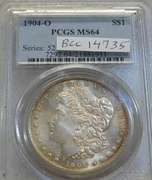 1904-O Morgan  Dollar, PCGS MS-64, toning