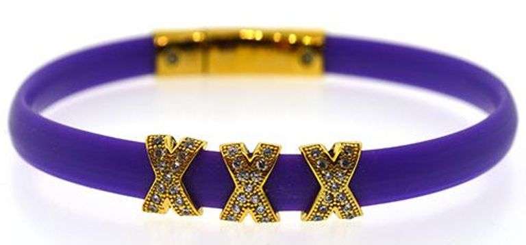 Preciosa Purple Silicone Bracelet
