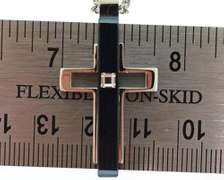 Preciosa Black Cross Pendant
