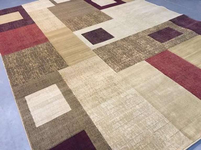 Carved Vivid Modern Design Area Rug 8x11