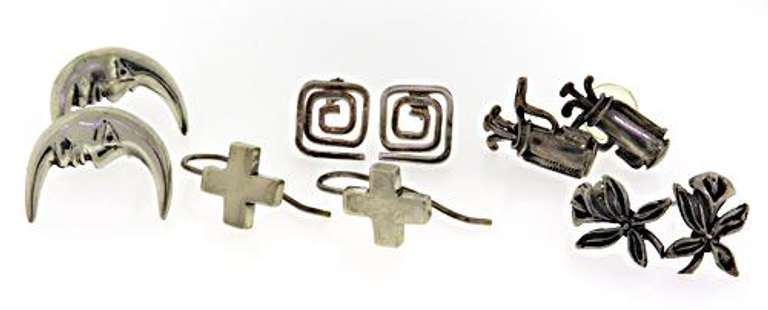 Big Group lot of Sterling Silver Earrings