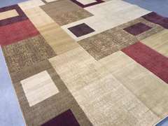 Carved Vivid Modern Design Area Rug 8x11