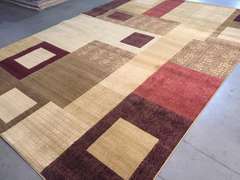 Carved Vivid Modern Design Area Rug 8x11