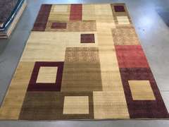 Carved Vivid Modern Design Area Rug 8x11