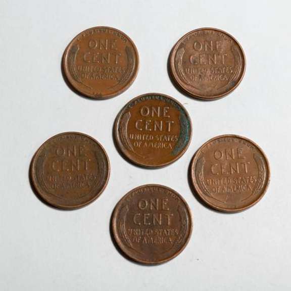 6 High Grade 1909 VDB Lincoln Cents