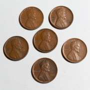 6 High Grade 1909 VDB Lincoln Cents